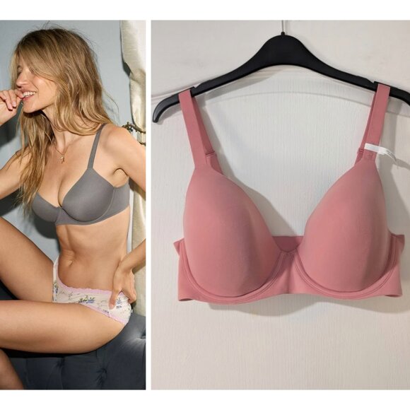 NEW Aerie | Full Coverage Lightly Lined Bra in Pink 36D - Picture 1 of 7
